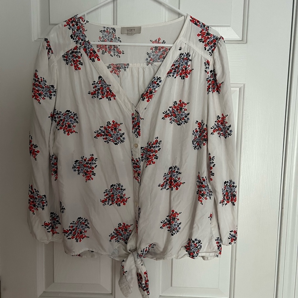 Loft Floral Blouse.